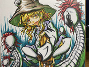 手描きアナログ諏訪子さまっ！