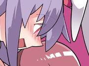 skebで描いた鈴仙チラ見せ