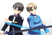 【MMDSAO】ユージオ＆キリト【モデル配布】