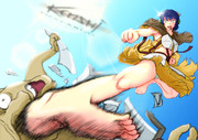 飛び蹴り ニコニコ静画 イラスト
