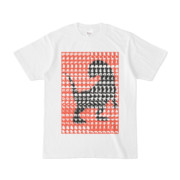 シンプルデザインTシャツ MONSTER-REX41(TOMATO)