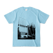 Tシャツ ライトブルー Shinjuku_Building