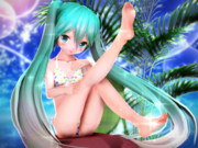 【ちびミクちゃん萌えリンク】ふとももおみあしぃ…♡