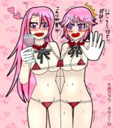 イタリア軽巡姉妹泥酔マイクロビキニ