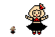 【東方】ファミコン風　ルーミア【インテリ眼鏡　作＜3】