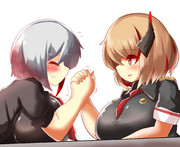 腕相撲 ニコニコ静画 イラスト