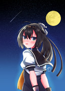 秋月「司令……月が、月が綺麗ですね……」