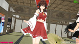 【MMD】楽園の清楚な巫女の服を軽くしてみた【新・美少女霊夢】