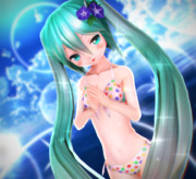 ちびミクちゃんと 海であそぼ…っ♡