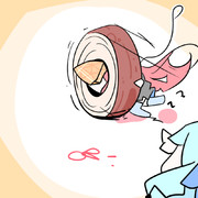 バームクーヘンに包まれる琴葉茜