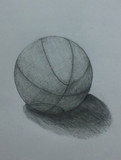 バスケットボール描いてみた