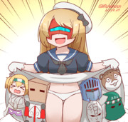 マスクのこれくしょんを自慢するネプジャーヴィスマン