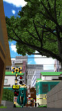 踏切にて
