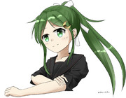 腕まくりポニテ長月ちゃん