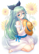 白ワンピ姿の山風ちゃん