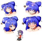 表情練習に描いた青娥さん