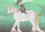 乗馬を楽しむMGRとYUH