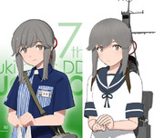 【暫定】薄雲【MMD艦これ改造モデル】比較(とらはぜフガク式 改変)