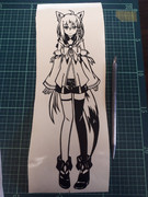 【切り絵】白上　フブキ