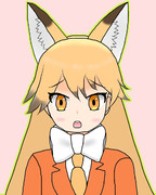 マウスで描いたキタキツネ