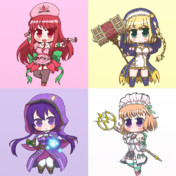 パープルチューリップ 花騎士 ニコニコ静画 イラスト