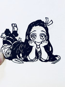 【切り絵】竈門禰豆子【鬼滅の刃】