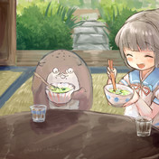 お茶漬け ニコニコ静画 イラスト