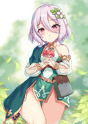キノコ狩りするコッコロちゃん