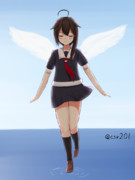 天使が舞い降りるのを見た、気がした