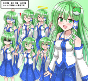 東風谷早苗立ち絵素材