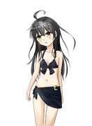 黒ビキニ三日月