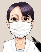 森まさこ法務大臣（マスク姿）