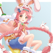 ウサギ ニコニコ静画 イラスト