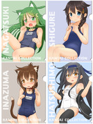 ちょっと恥ずかしそうなスク水駆逐艦クリアファイル