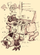 どうぶつの森朝の日課。