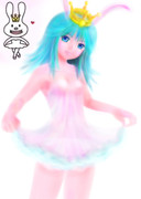 クチビルうさぎ擬人化しろと言われたのでした。