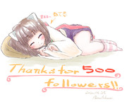 Twitter500フォロワーありがとうございます♪