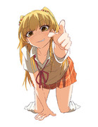 指差し ニコニコ静画 イラスト