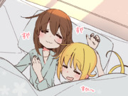 仲良しスヤスヤな文月さんと皐月さん