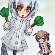 ジョシュからコマツナを収穫したのです、この野菜で料理をするのです