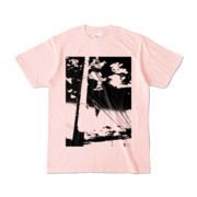 Tシャツ ライトピンク 電柱止まれ雲