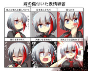 嫁の傷付いた表情練習 ニコニコ静画 イラスト