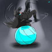 バランスボール ニコニコ静画 イラスト