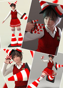 パイロンのコスプレ