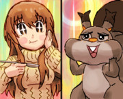 大関小結とホシガリスのポケモンキャンプ