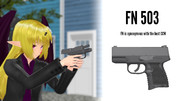【MMD銃火器】FN 503【配布】