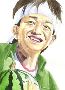 スイカ持っていきやー