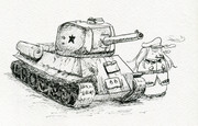 ガングートとT-34(ワンドロ200615)