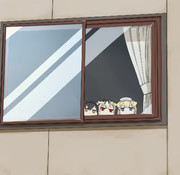 出かける主人を見送るイッヌ（艦娘）