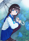 梅雨のみつあみ。